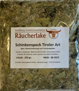Schinkenspeck Tiroler Art - Pökelmischung ab 250gr. bis 1.000gr.